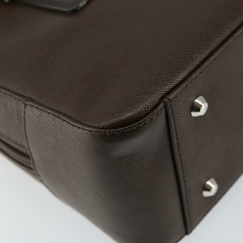 【日本直送】BURBERRY 手提包 皮革 棕色 銀色 正品 am9046-15