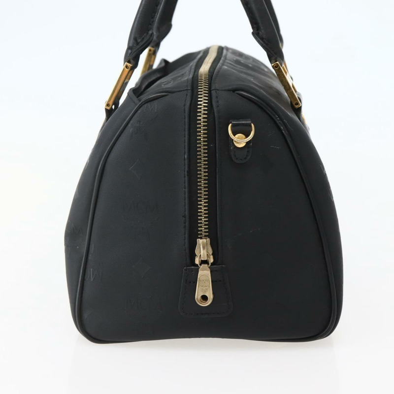 【日本直送】MCM Logoogram Vicetos 波士頓包 PVC 黑金 Auth am9026-2