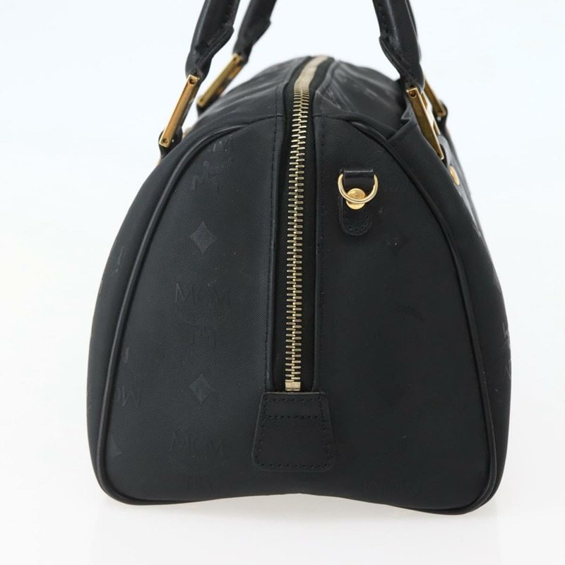 【日本直送】MCM Logoogram Vicetos 波士頓包 PVC 黑金 Auth am9026-3