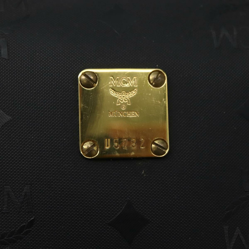 【日本直送】MCM Logoogram Vicetos 波士頓包 PVC 黑金 Auth am9026-11