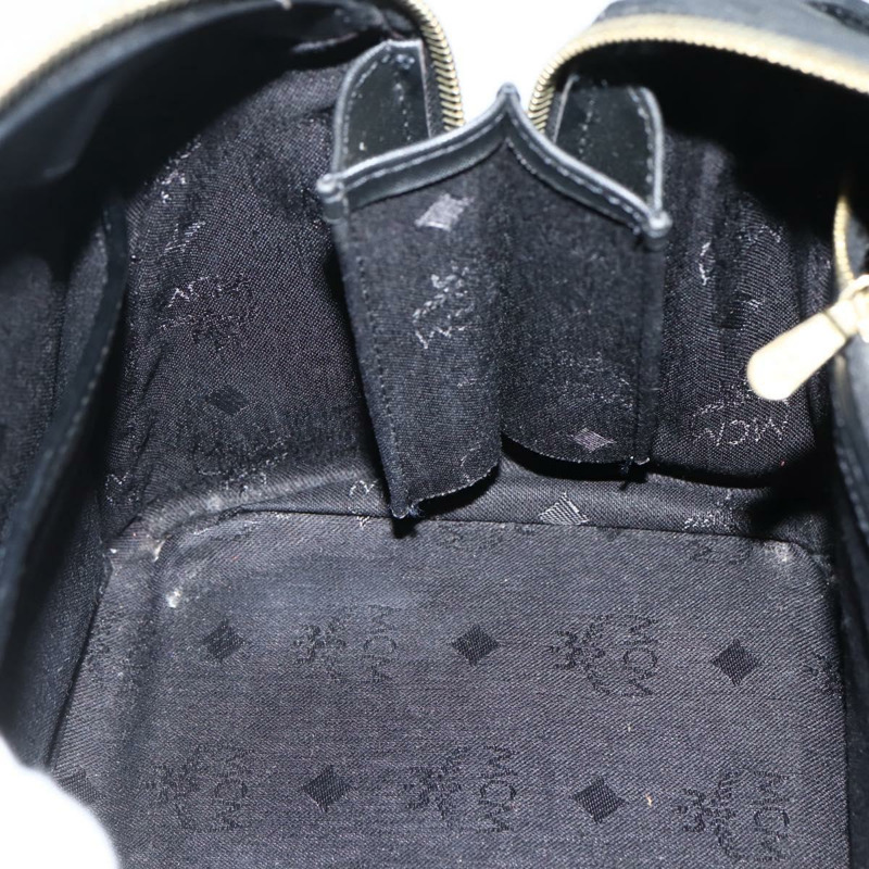 【日本直送】MCM Logoogram Vicetos 波士頓包 PVC 黑金 Auth am9026-17