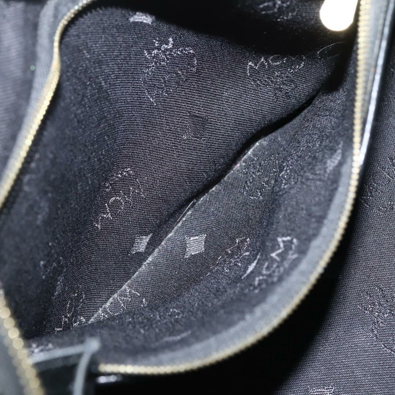 【日本直送】MCM Logoogram Vicetos 波士頓包 PVC 黑金 Auth am9026-18