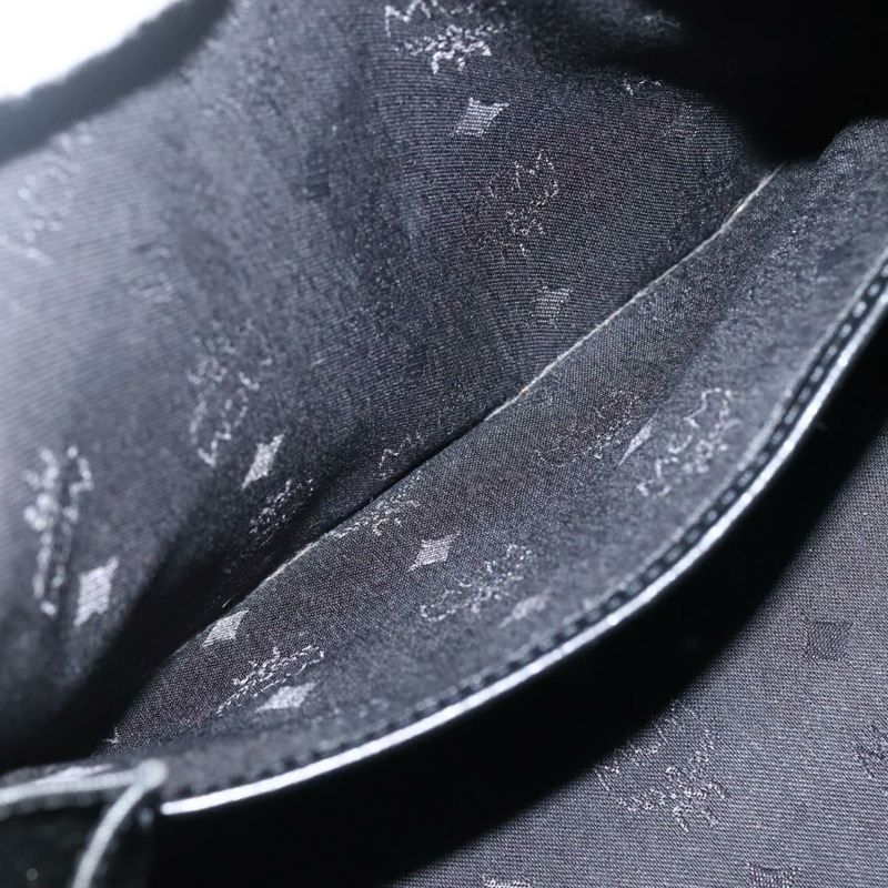 【日本直送】MCM Logoogram Vicetos 波士頓包 PVC 黑金 Auth am9026-19