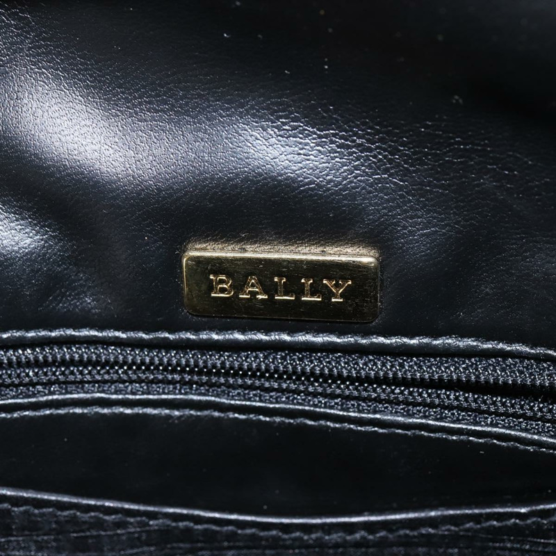 【日本直送】BALLY 皮革雙肩包 黑色 金色 正品 BA4807-18