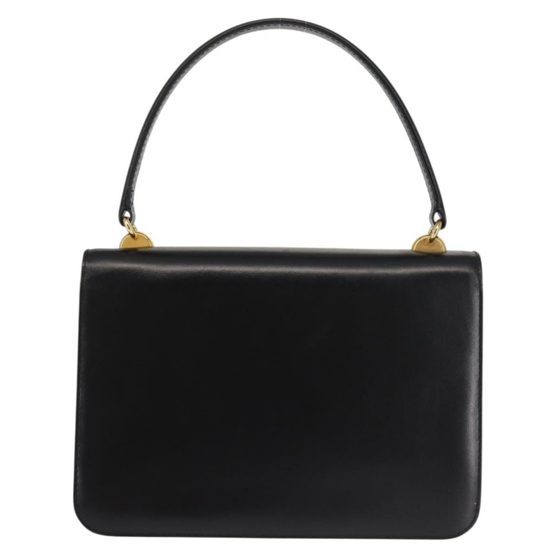 【日本直送】GUCCI 手提包 皮革 黑色 金色 正品 ep10849-1