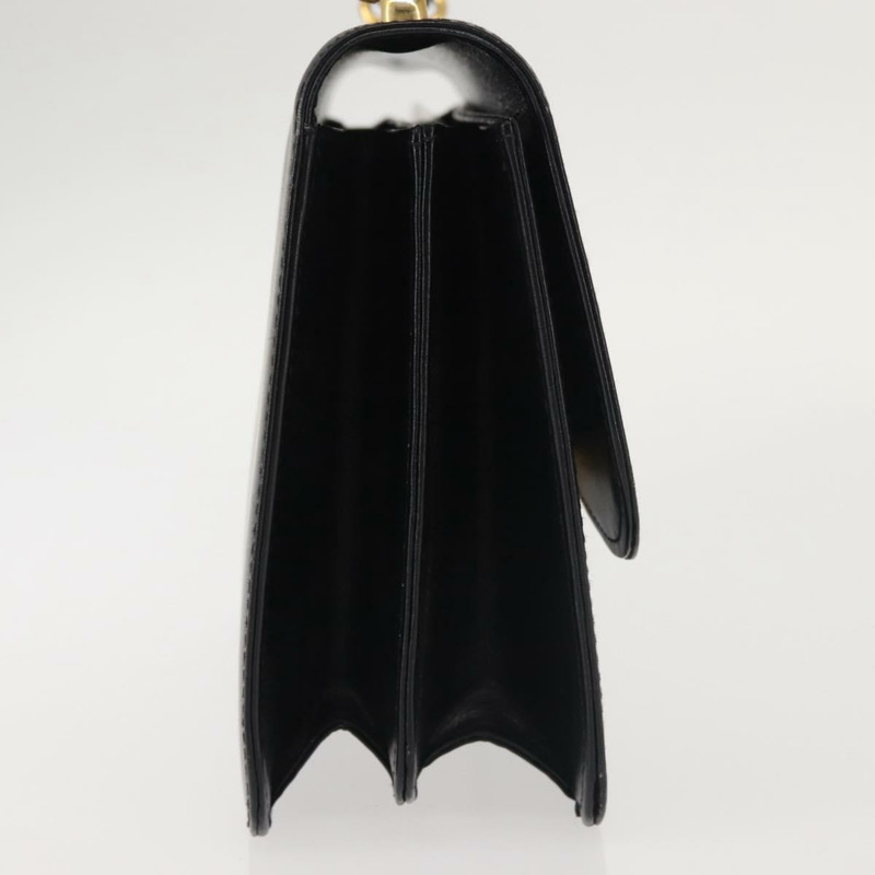 【日本直送】GUCCI 手提包 皮革 黑色 金色 正品 ep10849-3