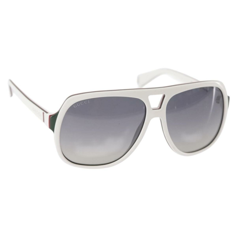 【日本直送】GUCCI 白色塑膠太陽眼鏡 正品 am9119-0