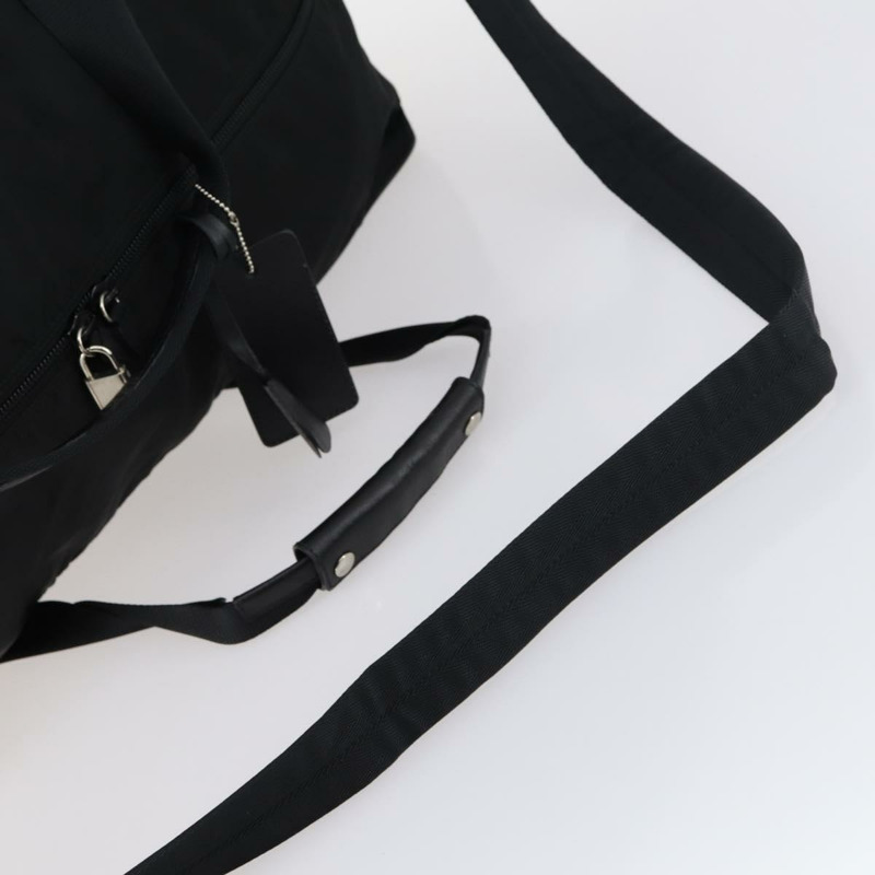 【日本直送】PRADA 波士頓包 尼龍 2way 黑色 銀色 Auth 143770-7