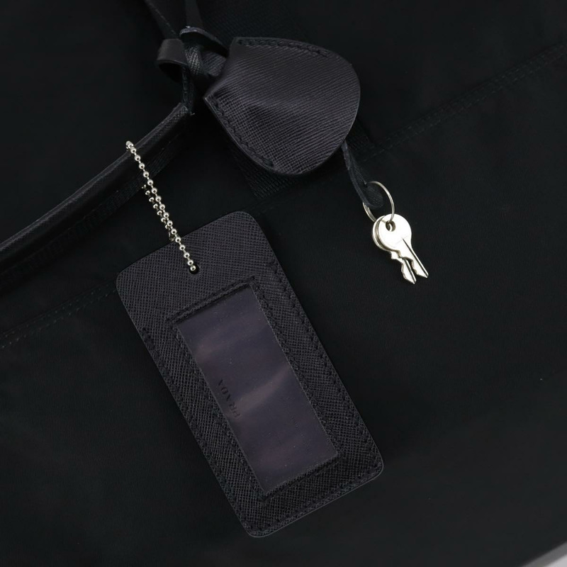 【日本直送】PRADA 波士頓包 尼龍 2way 黑色 銀色 Auth 143770-9