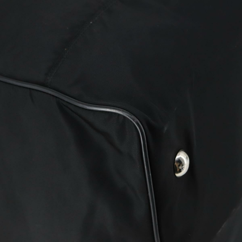 【日本直送】PRADA 波士頓包 尼龍 2way 黑色 銀色 Auth 143770-18