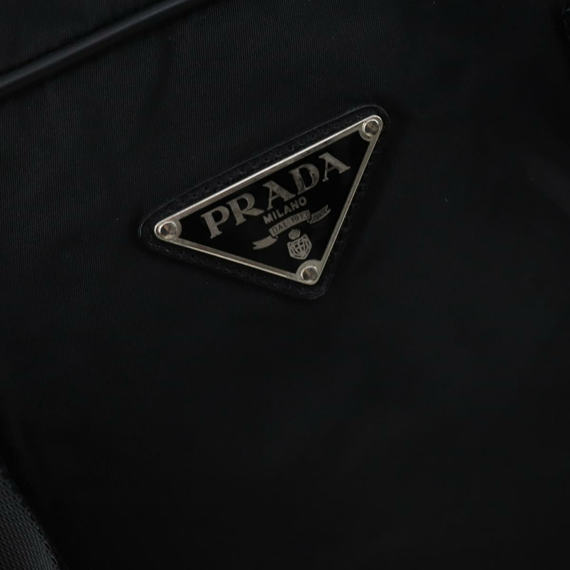 【日本直送】PRADA 波士頓包 尼龍 2way 黑色 銀色 Auth 143770-19