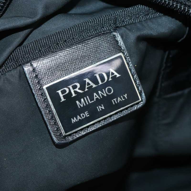 【日本直送】PRADA 波士頓包 尼龍 2way 黑色 銀色 Auth 143770-23