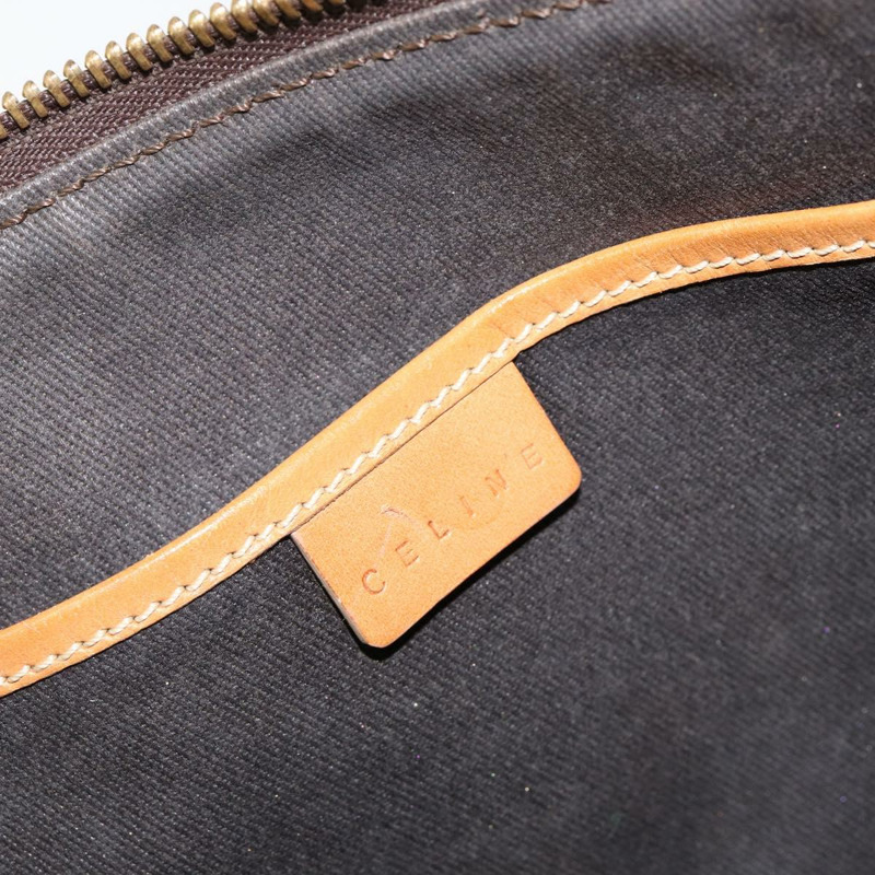 【日本直送】CELINE Macadam帆布手提包 PVC皮革 棕色 金色 正品 143725-17