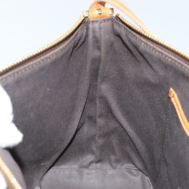 【日本直送】CELINE Macadam帆布手提包 PVC皮革 棕色 金色 正品 143725-19