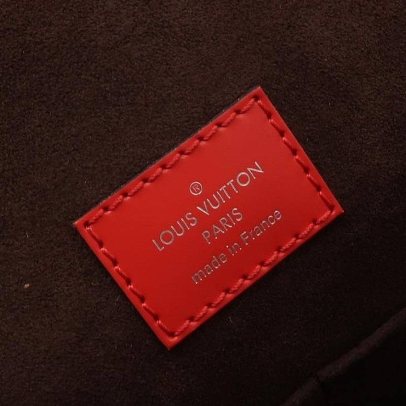 Louis Vuitton(LV) Luna牛皮純色字母logo翻蓋斜挎包單肩包-7