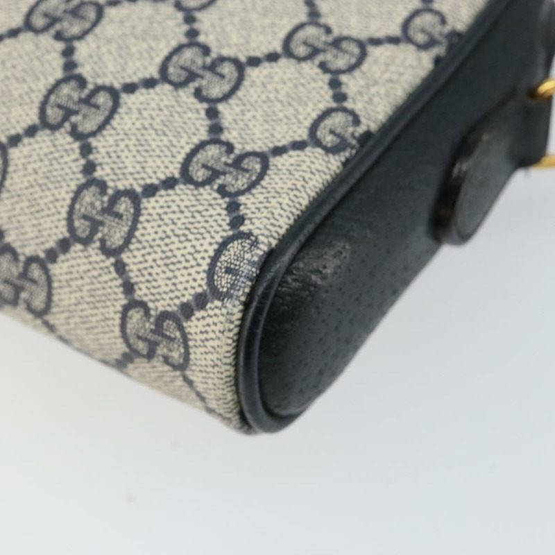 【日本直送】GUCCI GG Supreme Sherry Line 單肩包 PVC 海軍藍 金色 89 02 055 正品 143138-8