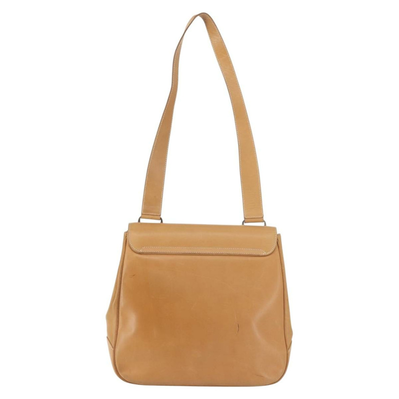 【日本直送】Salvatore Ferragamo Gancini 單肩包 皮革 棕色 銀色 正品 135337-1