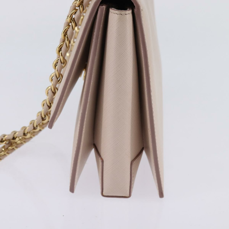 【日本直送】Salvatore Ferragamo 鏈條單肩包 皮革 粉紅色 金色 正品 135336-3