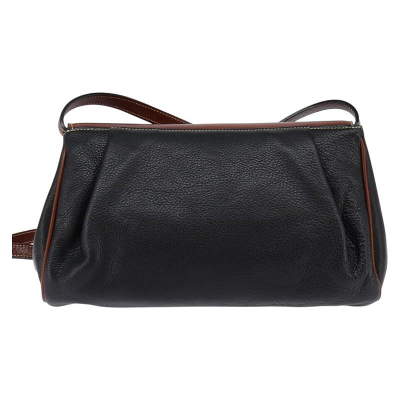 【日本直送】BALLY 黑色金色皮革肩背包 正品 BA5594-1