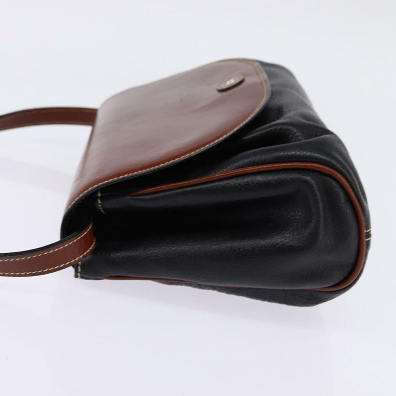 【日本直送】BALLY 黑色金色皮革肩背包 正品 BA5594-2