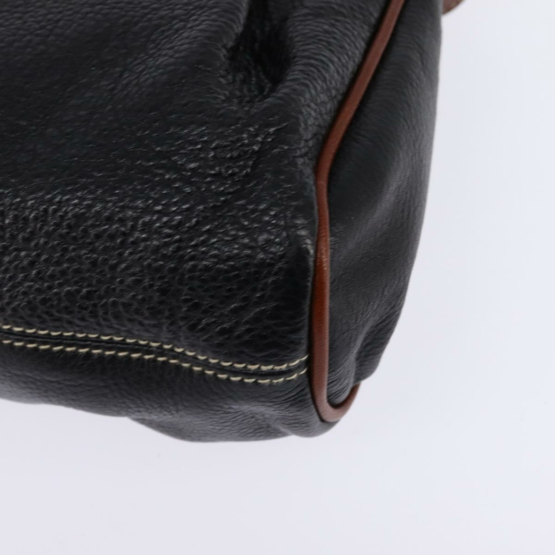 【日本直送】BALLY 黑色金色皮革肩背包 正品 BA5594-15