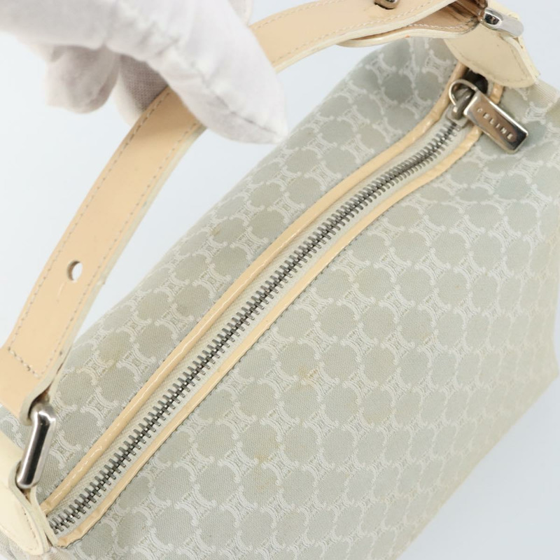 【日本直送】CELINE Macadam帆布手袋 白色 銀色 正品 135341-5