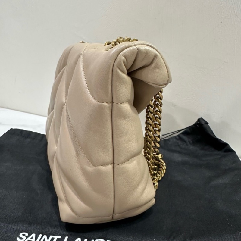 YSL Puffer mini奶茶色-3