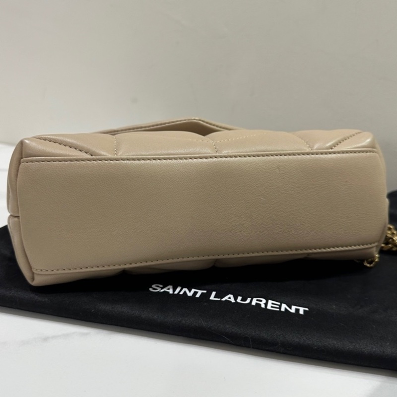 YSL Puffer mini奶茶色-7