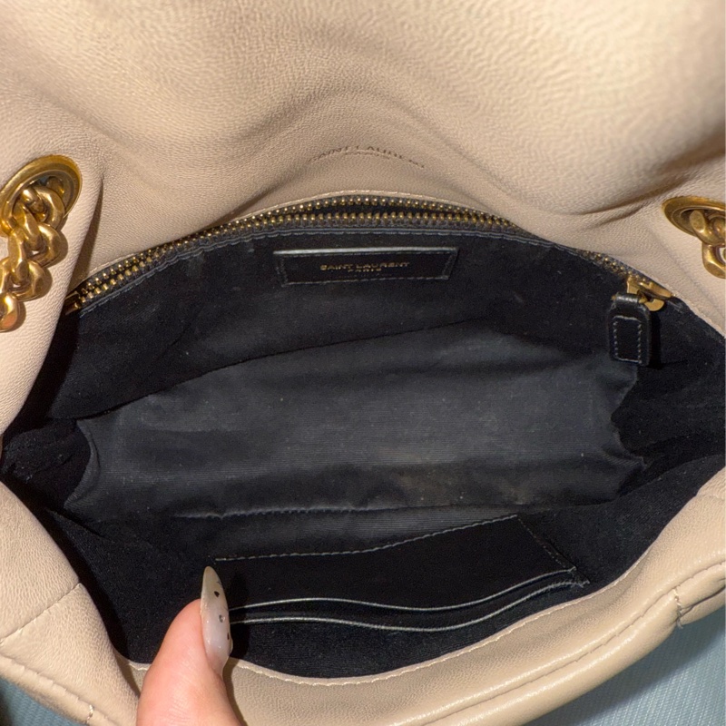 YSL Puffer mini奶茶色-8