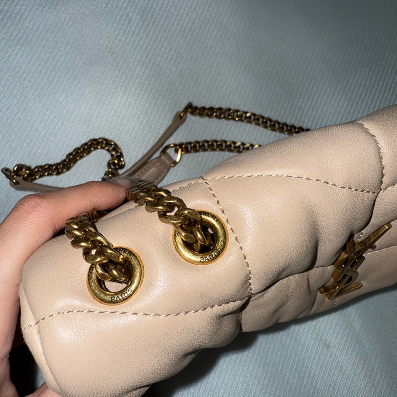 YSL Puffer mini奶茶色-10