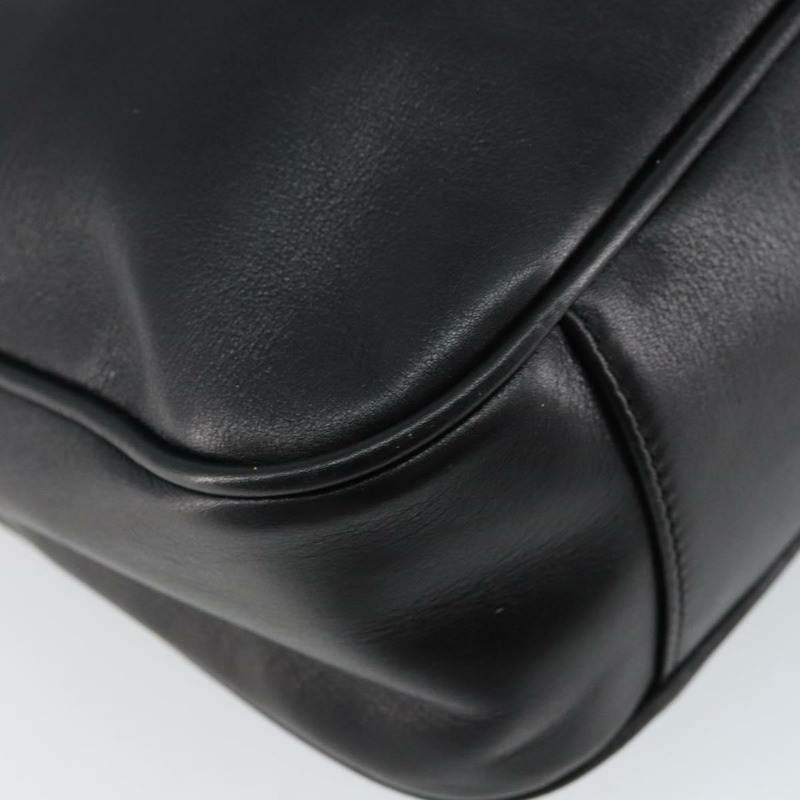 【日本直送】GUCCI 竹節手提包 皮革 兩用 黑色 金色 001 1638 正品 BA5842-15