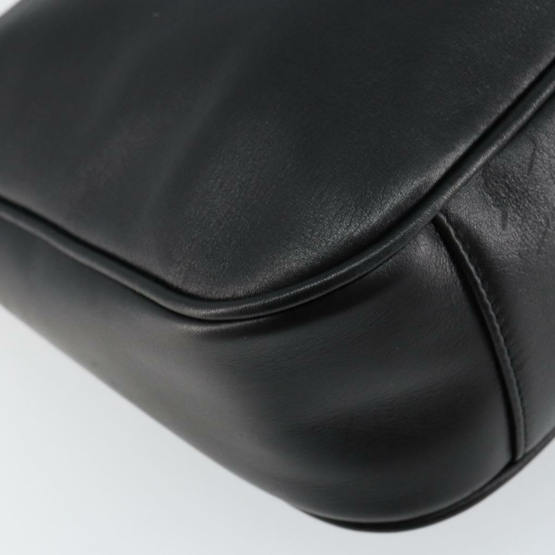 【日本直送】GUCCI 竹節手提包 皮革 兩用 黑色 金色 001 1638 正品 BA5842-17