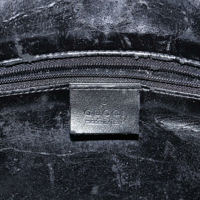 【日本直送】GUCCI 竹節手提包 皮革 兩用 黑色 金色 001 1638 正品 BA5842-18