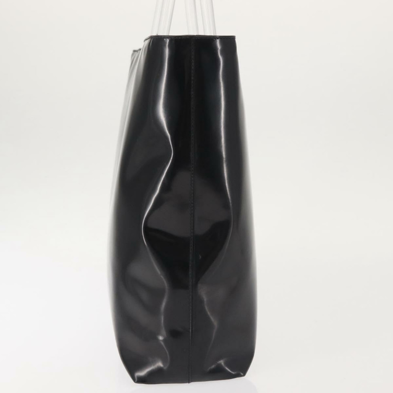 【日本直送】PRADA 手提包 皮革塑膠 黑色 銀色 正品 BA5672-2