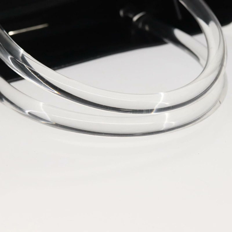 【日本直送】PRADA 手提包 皮革塑膠 黑色 銀色 正品 BA5672-6