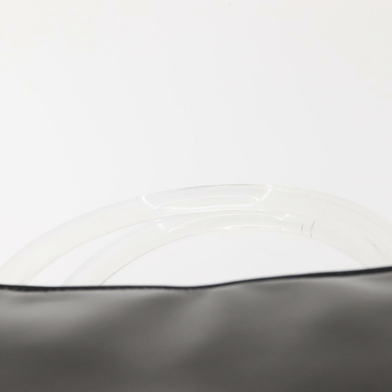 【日本直送】PRADA 手提包 皮革塑膠 黑色 銀色 正品 BA5672-7