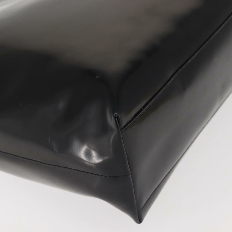 【日本直送】PRADA 手提包 皮革塑膠 黑色 銀色 正品 BA5672-8