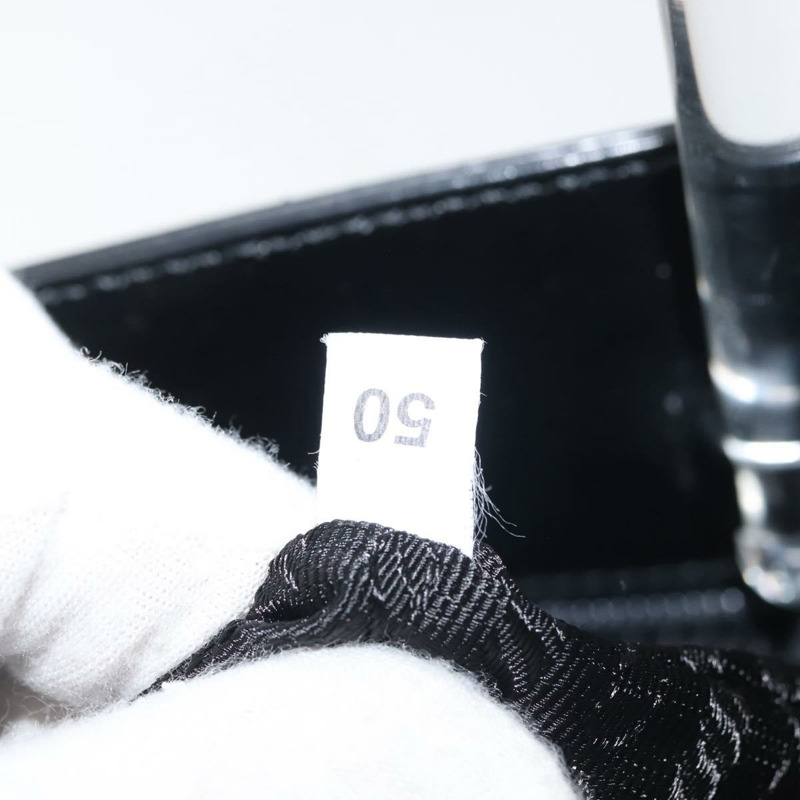 【日本直送】PRADA 手提包 皮革塑膠 黑色 銀色 正品 BA5672-11