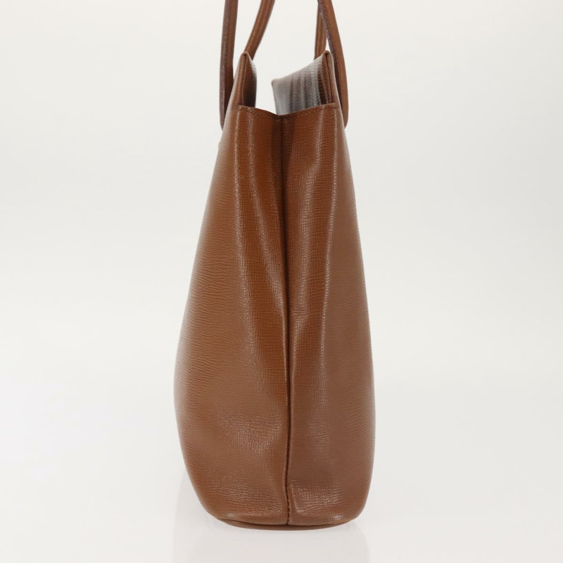 【日本直送】Burberrys 棕色金色皮革手提包,正品 BA5836-3