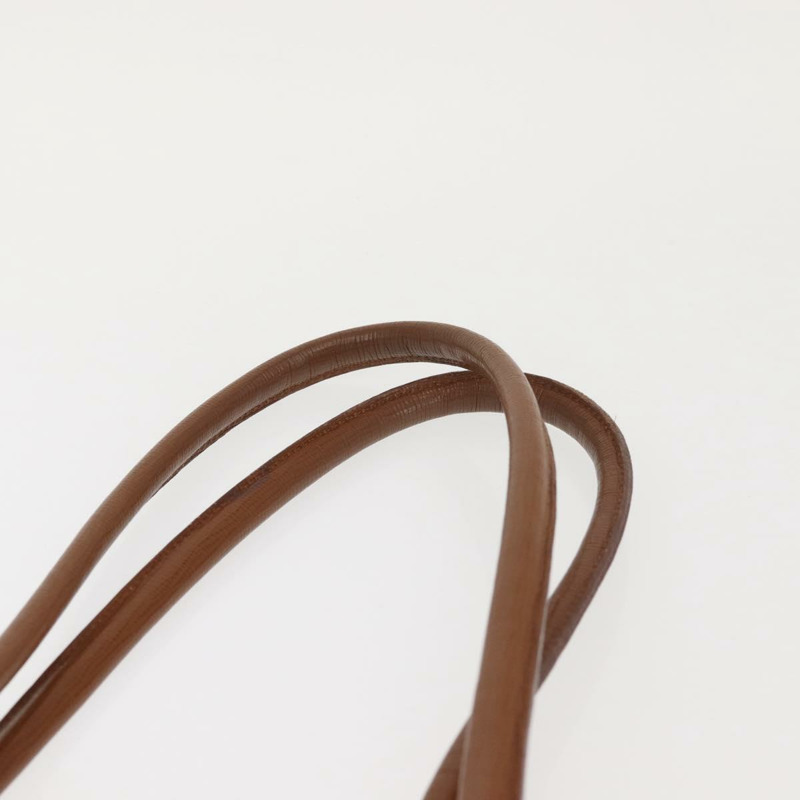 【日本直送】Burberrys 棕色金色皮革手提包,正品 BA5836-7