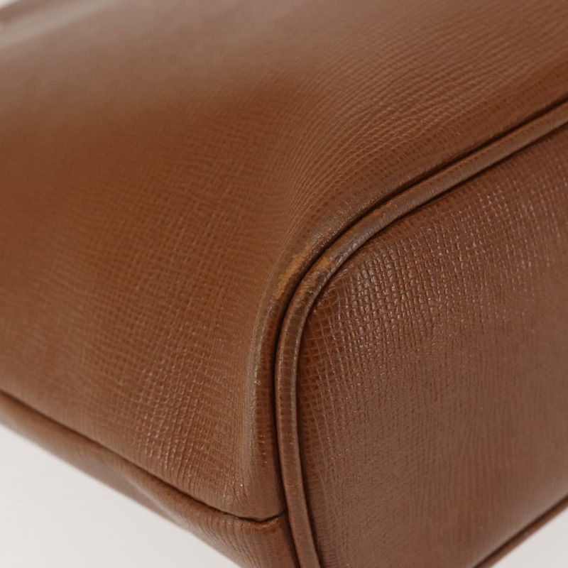 【日本直送】Burberrys 棕色金色皮革手提包,正品 BA5836-14