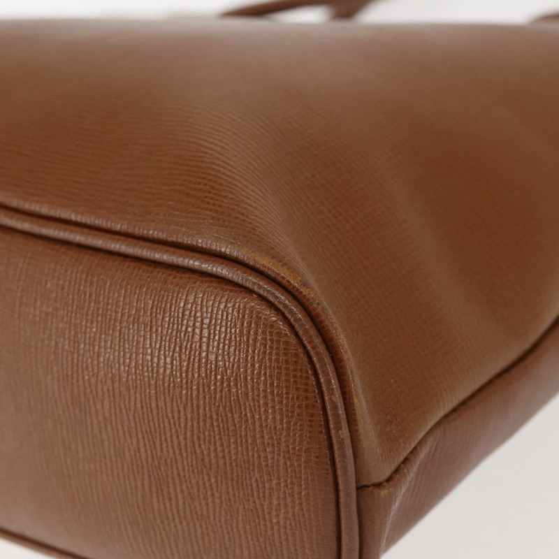 【日本直送】Burberrys 棕色金色皮革手提包,正品 BA5836-15