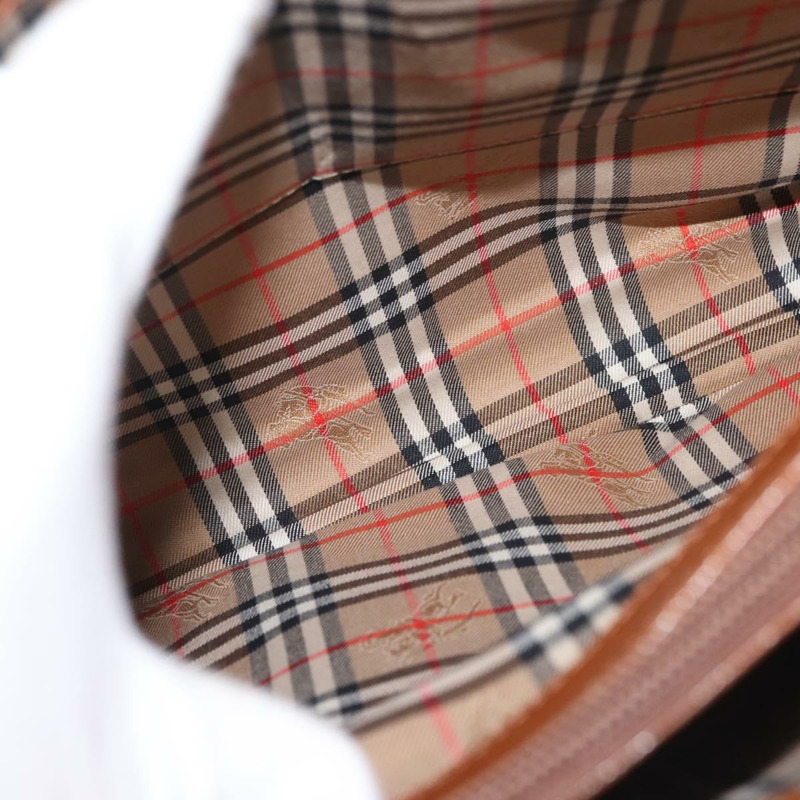 【日本直送】Burberrys 棕色金色皮革手提包,正品 BA5836-18