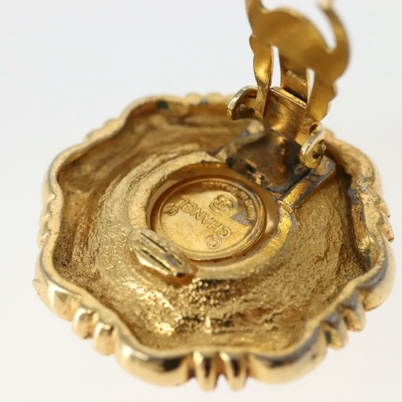 【日本直送】香奈兒耳環 金屬金 CC Auth BA5806-5