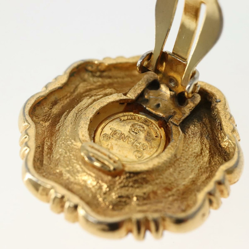 【日本直送】香奈兒耳環 金屬金 CC Auth BA5806-10