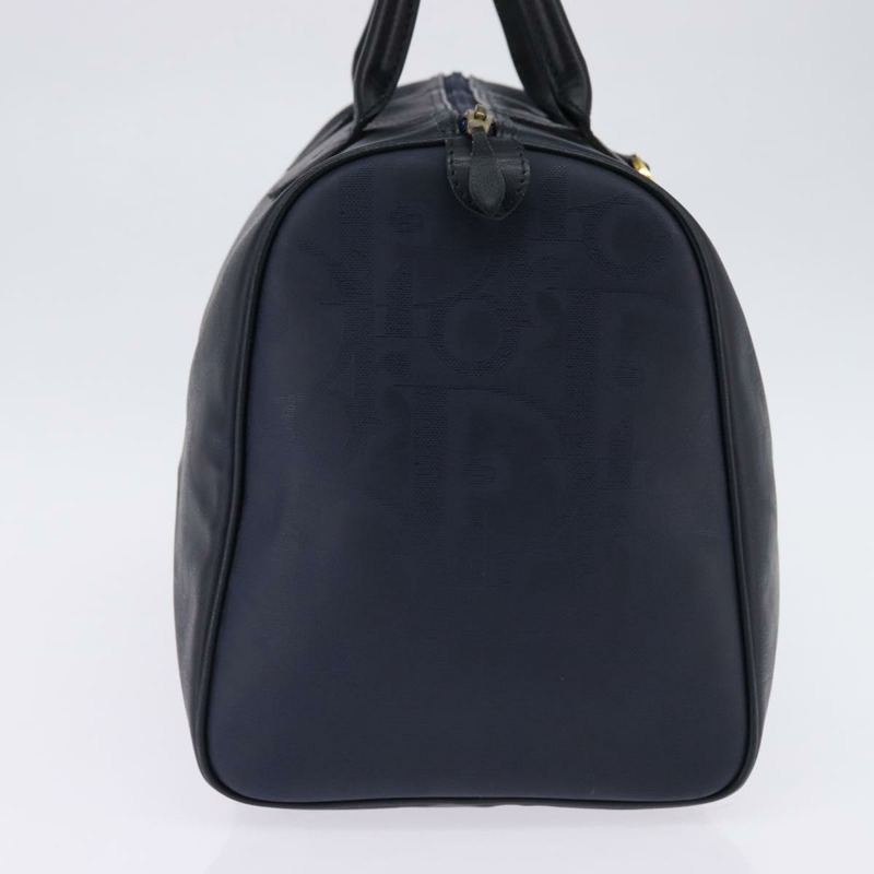 【日本直送】Christian Dior Trotter帆布波士頓包 海軍藍 金色 正品 BA5821-2