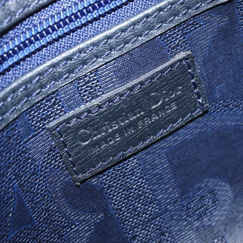 【日本直送】Christian Dior Trotter帆布波士頓包 海軍藍 金色 正品 BA5821-11