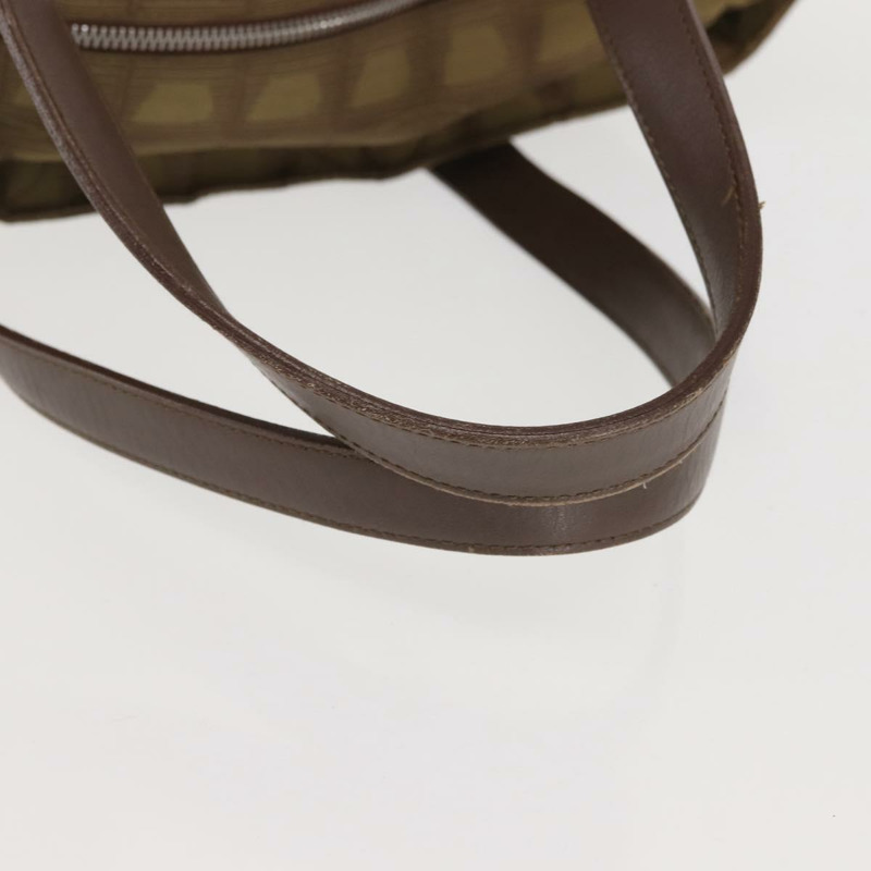 【日本直送】香奈兒新旅遊系列托特包 尼龍 卡其色 CC 標誌 Auth 143817-6