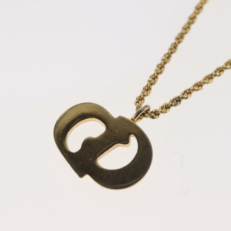 【日本直送】Christian Dior 項鍊 金屬 金 Auth 143879-8