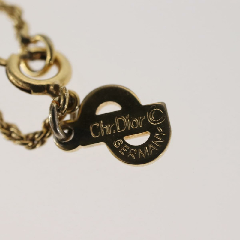 【日本直送】Christian Dior 項鍊 金屬 金 Auth 143879-12